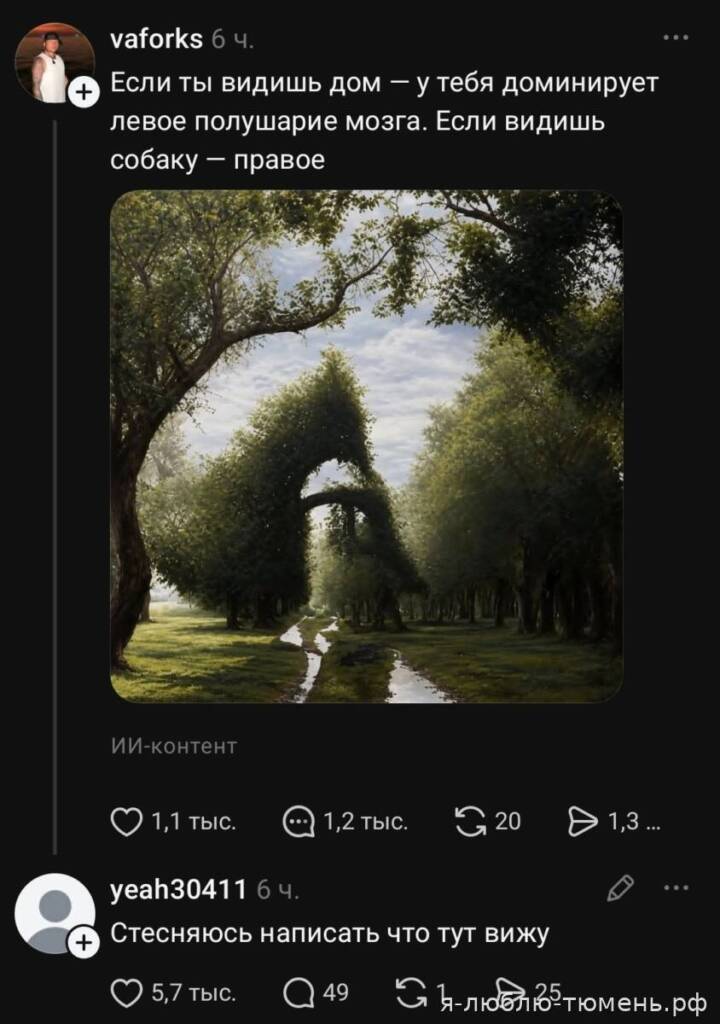 А дом-то и не видно)))